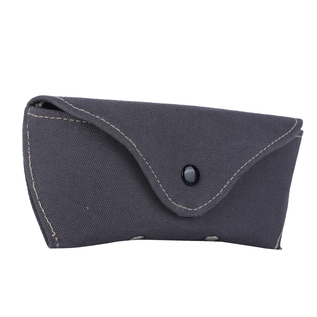 Indha Grey Cotton Canvase Eyewear Case| Handmade Eyewear Case | Gifting | Travel Utility | Travel Accessory | Sunglasses Case | Spectacles Case | Eyewear Accessory