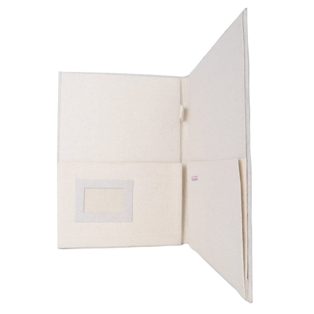 Indha African Zebra Print Cotton File Folder | Eco-Friendly Office Accessory | Trendy Zebra Motif | Cotton File Folder | Perfect for Corporate and Gifting | Cool Zebra Shades Cotton File Folder | Ideal for Office Use