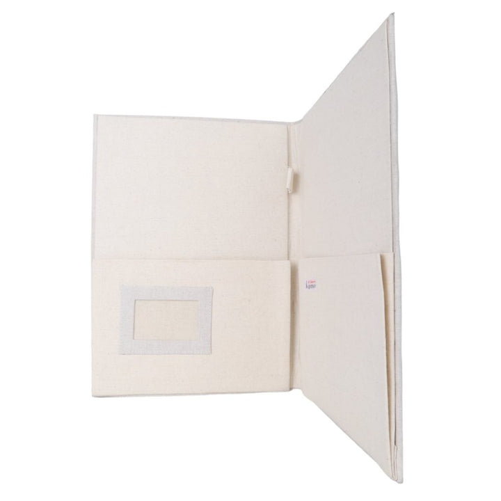 Indha African Zebra Print Cotton File Folder | Eco-Friendly Office Accessory | Trendy Zebra Motif | Cotton File Folder | Perfect for Corporate and Gifting | Cool Zebra Shades Cotton File Folder | Ideal for Office Use