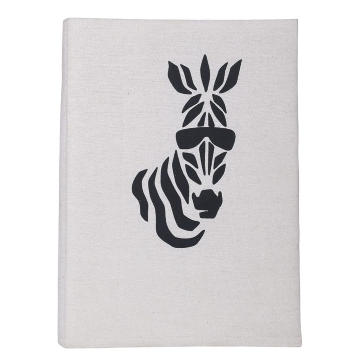 Indha African Zebra Print Cotton File Folder | Eco-Friendly Office Accessory | Trendy Zebra Motif | Cotton File Folder | Perfect for Corporate and Gifting | Cool Zebra Shades Cotton File Folder | Ideal for Office Use