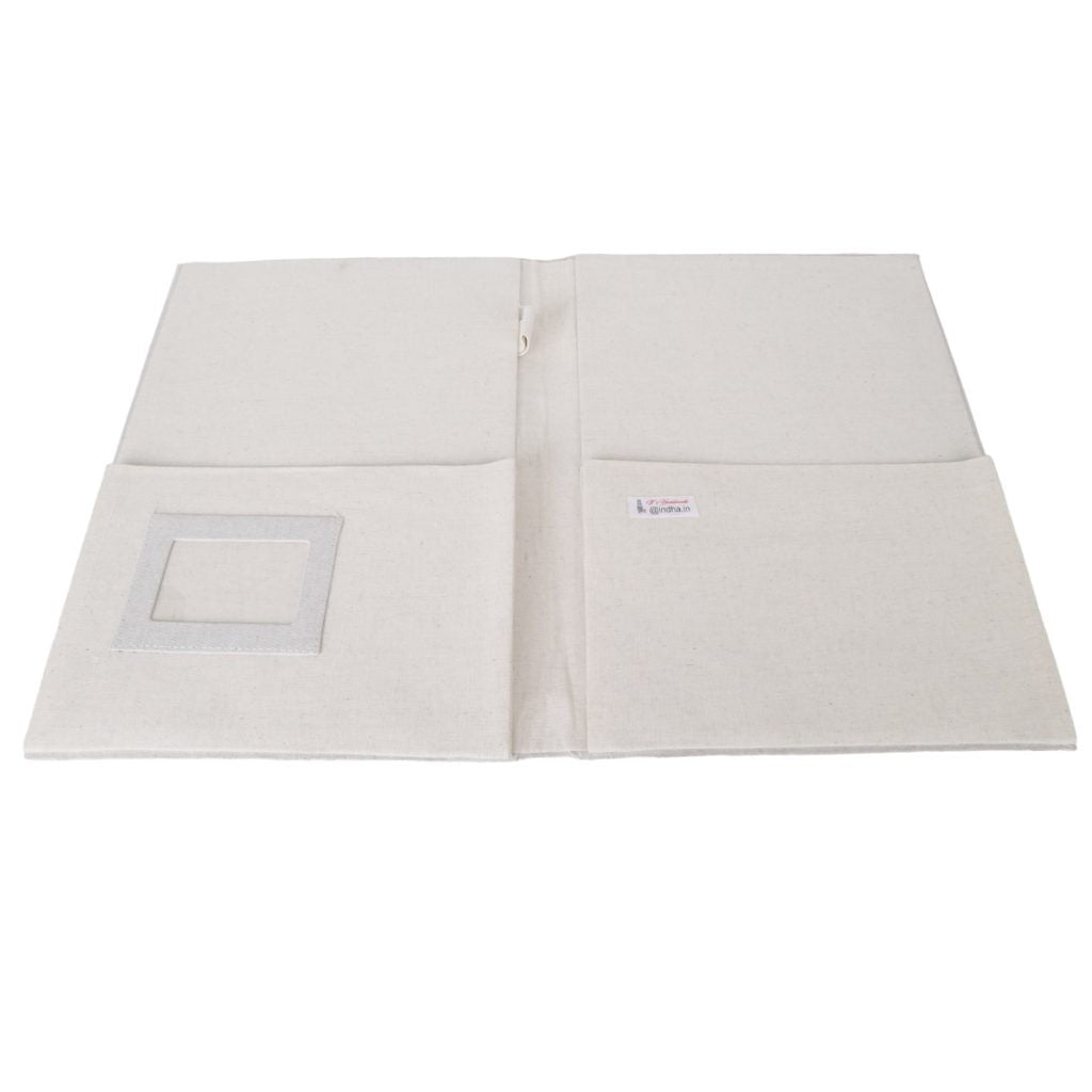 Indha African Zebra Print Cotton File Folder | Eco-Friendly Office Accessory | Trendy Zebra Motif | Cotton File Folder | Perfect for Corporate and Gifting | Cool Zebra Shades Cotton File Folder | Ideal for Office Use