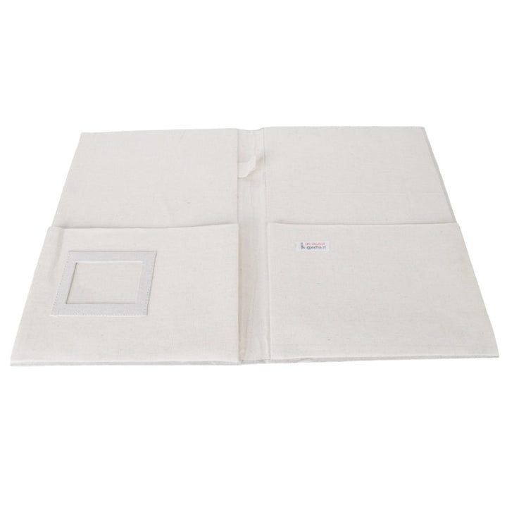 Indha Kokopelli Art Cotton File Folder with Native Indian Drummer Print | Eco-Friendly Office Accessory| Handmade Cotton File Folder | Tribal Drummer Design