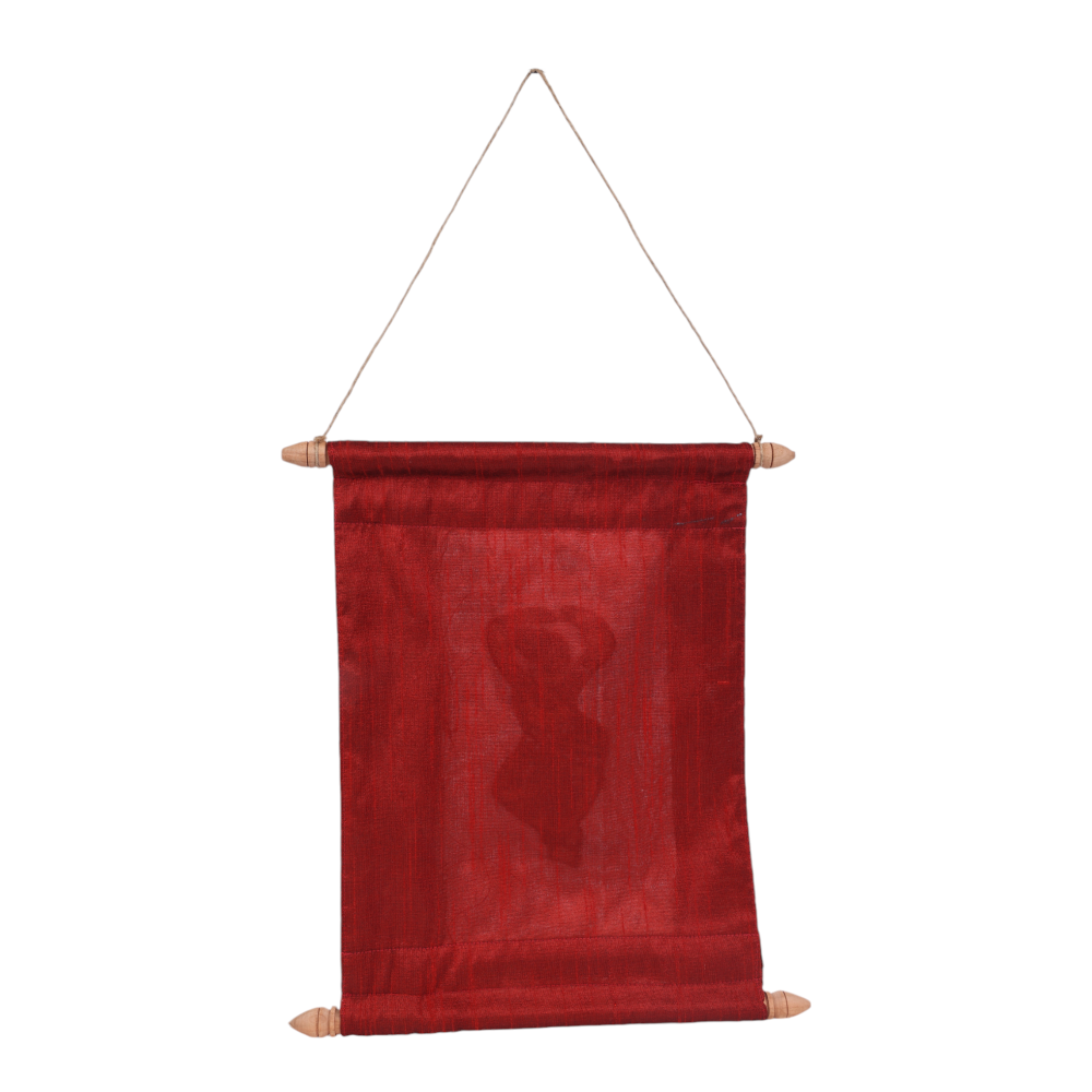 Indha Hand-Embroidered Dance of Grace Scroll – A Timeless Art Piece in a Handcrafted Gift Box, Perfect for Celebrations, Gifting, and Traditional Decor.