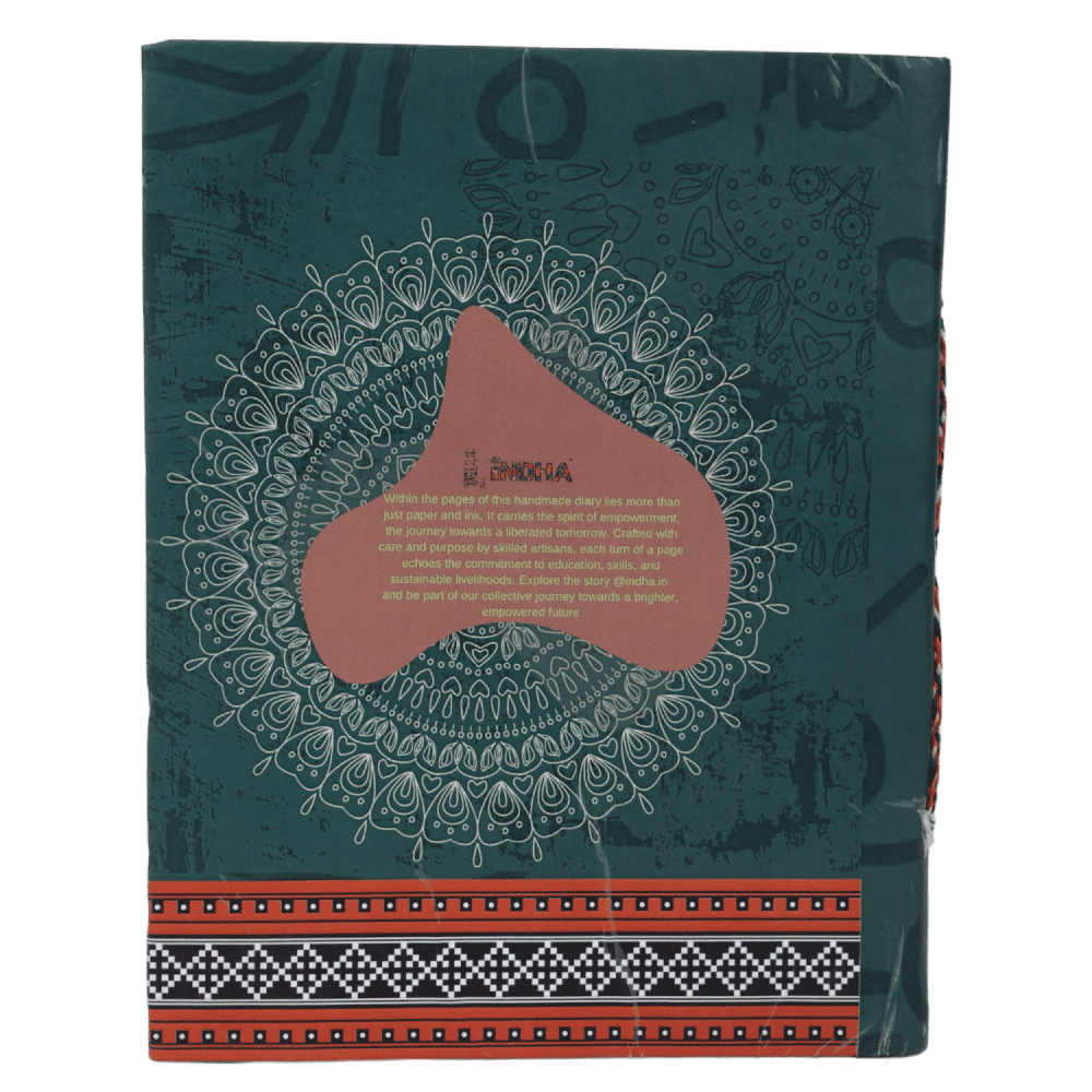 Indha Handcrafted Diary | Travel Journal Diary | Camel Print Diary | Sustainable Diary | Recycled Paper Diary | Eco-Friendly | Gifting | Corporate Gifting Diary | Office Employee Gifting | Set Of 30 Pages Diary |