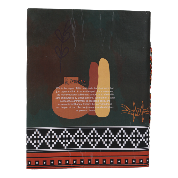 Indha Handcrafted Diary | Travel Journal Diary | Laxmi-Maa Print Diary | Corporate Gifting Sustainable Diary | Recycled Paper Diary | Eco-Friendly | Gifting | Corporate Gifting Diary |