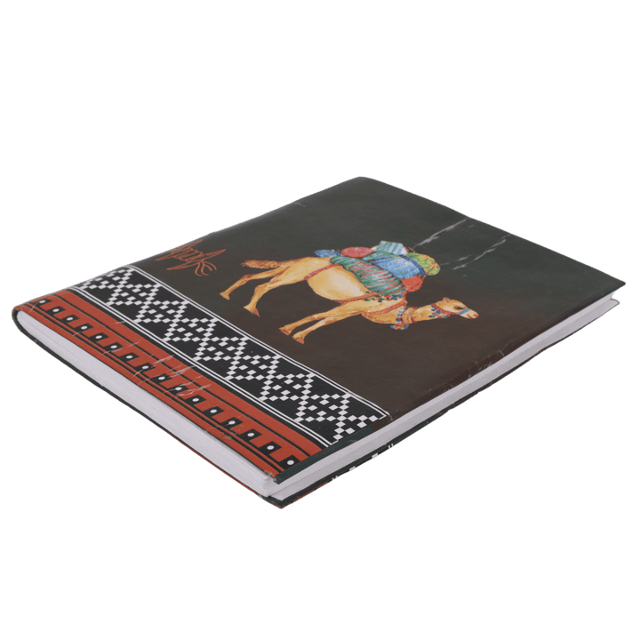 Indha Handcrafted Diary | Travel Journal Diary | Camel Print Diary | Sustainable Diary | Recycled Paper Diary | Eco-Friendly |