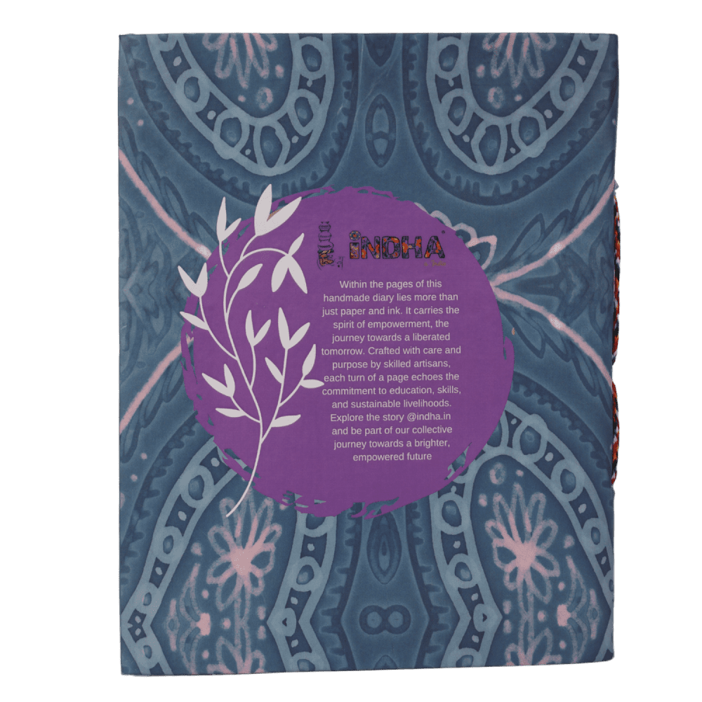 Indha Handcrafted Diary | Journal Diary | Maa Durga Print Diary | Sustainable Diary | Recycled Paper Diary | Eco-Friendly | Gifting | Corporate Gifting Diary | Office Employee Gifting |