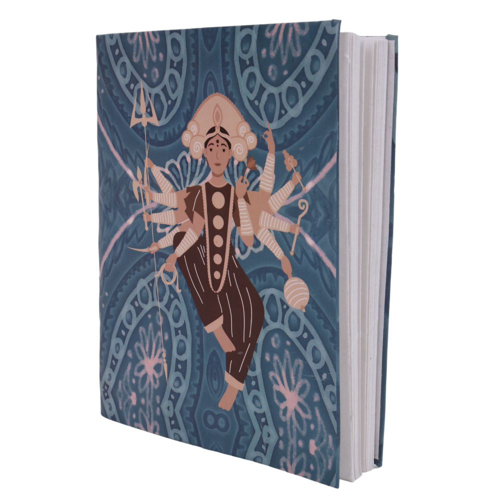 Indha Handcrafted Diary | Journal Diary | Maa Durga Print Diary | Sustainable Diary | Recycled Paper Diary | Eco-Friendly | Gifting | Corporate Gifting Diary | Office Employee Gifting |