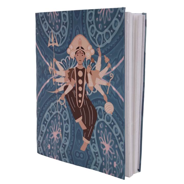 Indha Handcrafted Diary | Journal Diary | Maa Durga Print Diary | Sustainable Diary | Recycled Paper Diary | Eco-Friendly | Gifting | Corporate Gifting Diary | Office Employee Gifting |