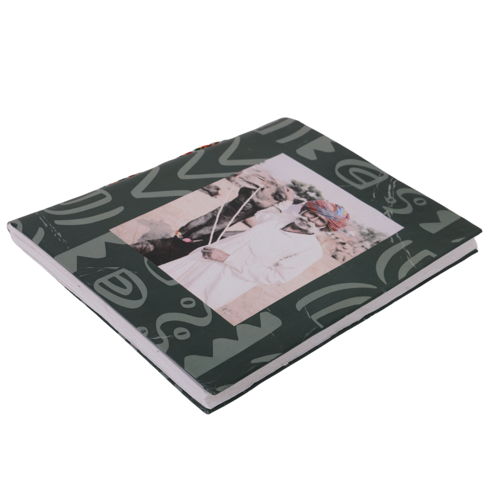 Indha Handcrafted Diary | Travel Journal Diary | Rajasthani-Man Print Diary | Sustainable Diary | Recycled Paper Diary | Eco-Friendly | Gifting | Corporate Gifting Diary |
