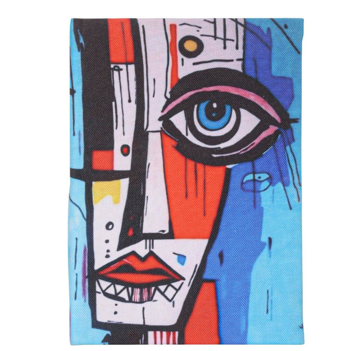 Handmade Recycled Paper Diary | Abstract Art Face Illustration | Eco-Friendly Biodegradable Journal
