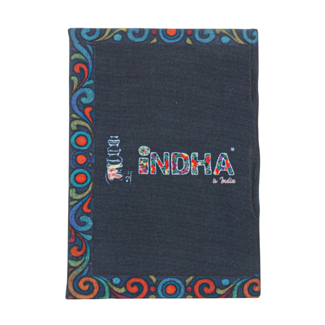 Handmade Recycled Paper Diary | Tulip Folk Art Cover | Eco-Friendly Notebook