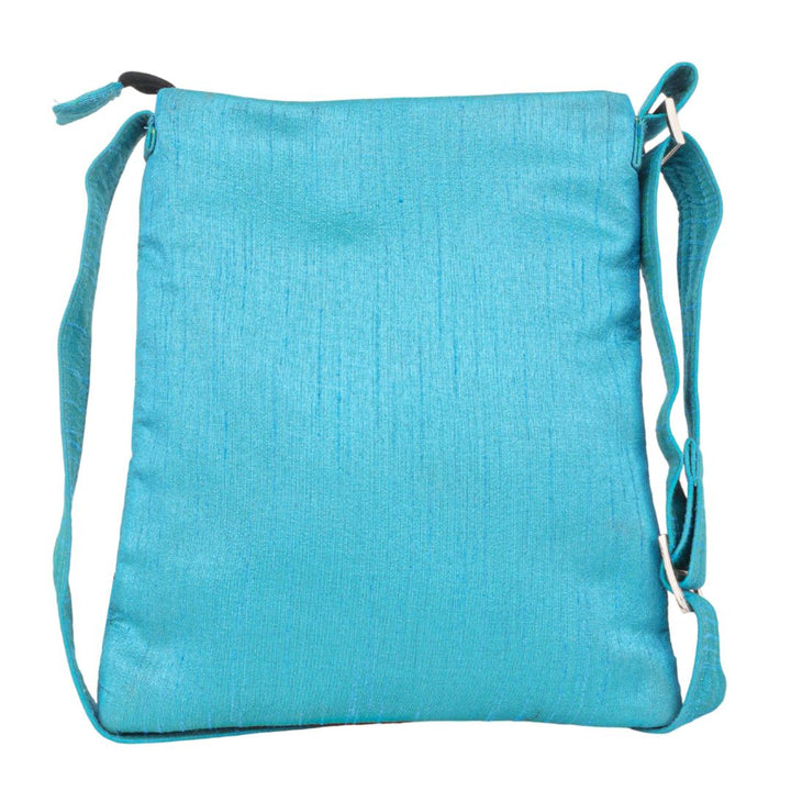 Handmade crossbody bag with folk art embroidery