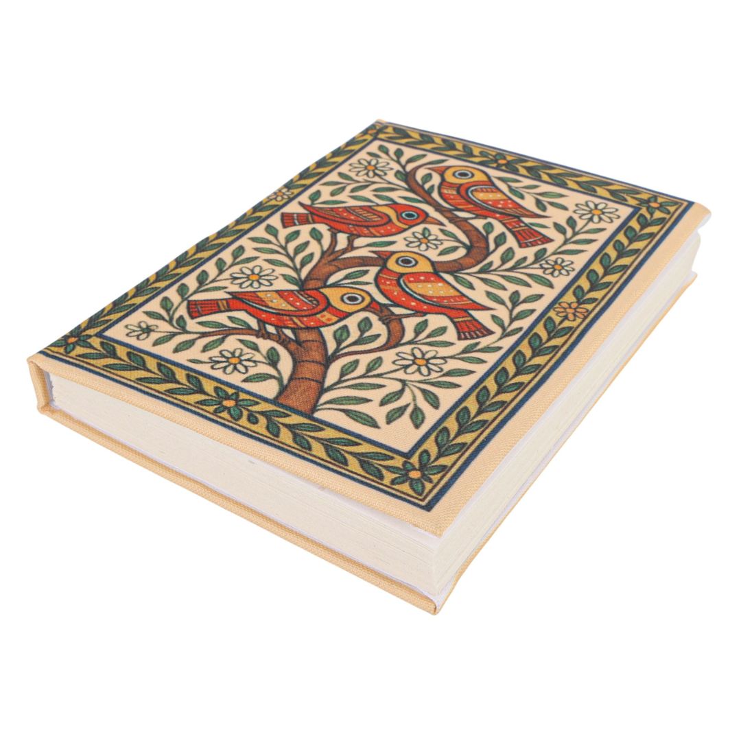 biodegradable eco journal with birds print