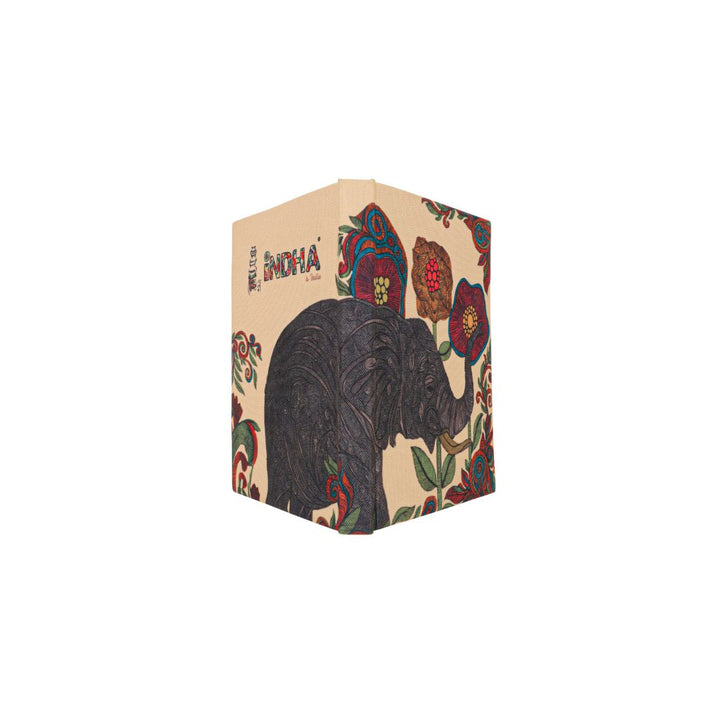 Sustainable Handmade Notebook Elephant Floral Design