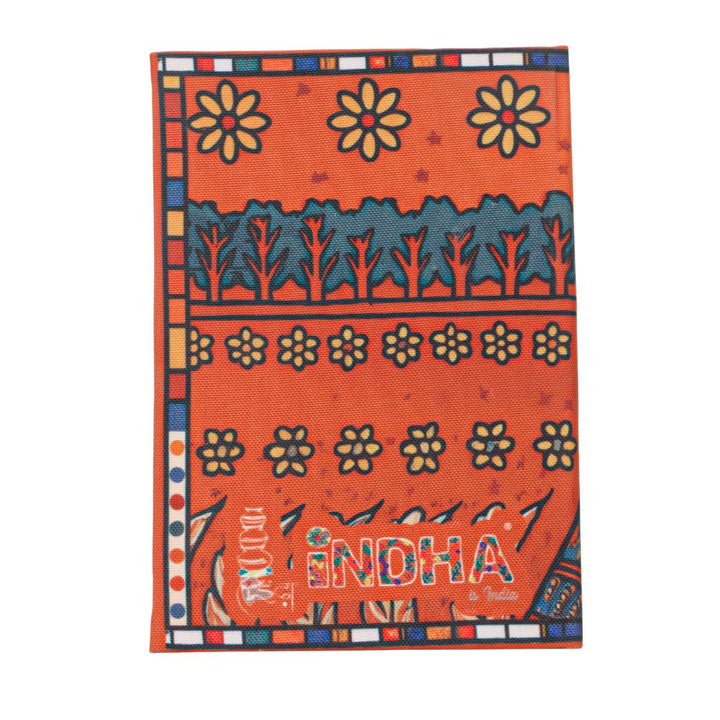 Folk art rajasthani woman diary eco friendly notebook