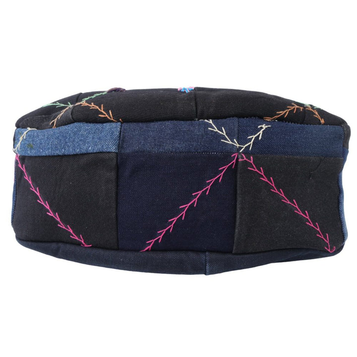 Sustainable handmade denim shoulder bag for women