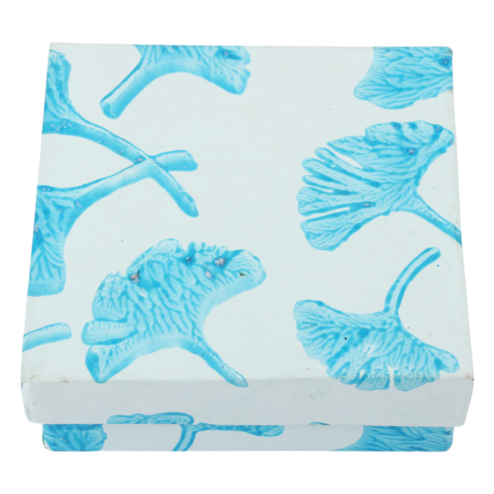 Indha Hand-Painted Wooden Coaster Set – Set of 6 | 4x4 inch | Repurposed Wood | Quirky “Be Awesome” Handwritten Reminder | Eco-Friendly Gift