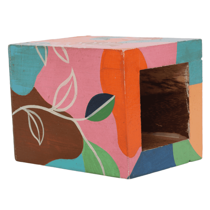 Indha's Hand-Painted MDF Pen Stand - A Sustainable and Stylish Solution for Organizing Your Writing Essentials | Decorative Hand Painted Pen Stand |