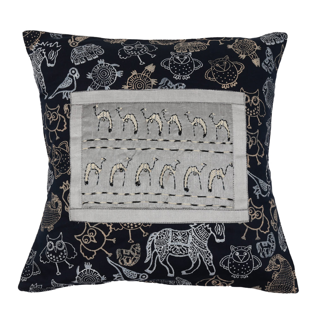 16" Cotton Hand Block Printed Cushion Covers Set of 2