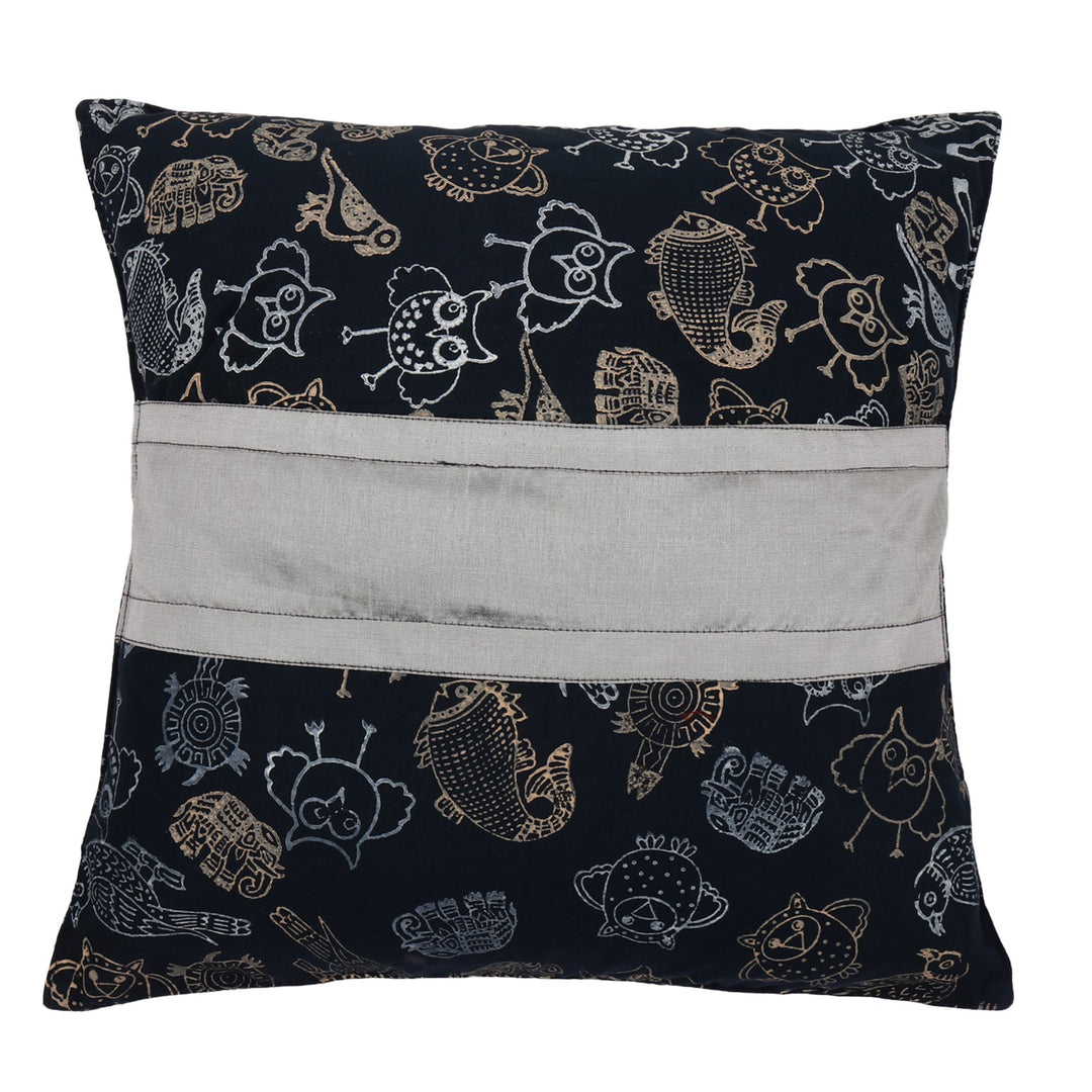 16" Cotton Hand Block Printed Cushion Covers Set of 2