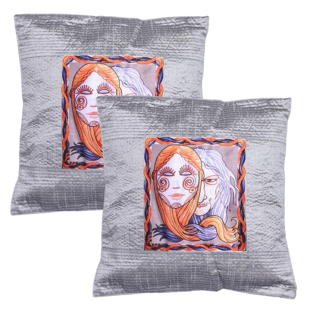 Digital Print Ethnic Cushion Covers Set of 2