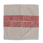 Indha Block Printed Cushion Cover Geometric-Print  | 16X16 Inches Cushion Cover | Throw Cushion Covers | Home Decor | Home Furnishing | Corporate Gifting | Set of 2 Cushion Covers