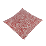 Indha Block Printed Cushion Cover Geometric-Print  | 16X16 Inches Cushion Cover | Throw Cushion Covers | Home Decor | Home Furnishing | Corporate Gifting | Set of 2 Cushion Covers