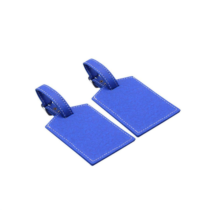 INDHA Handmade Vegan leather Blue Colour Luggage Tag/Baggage Tag