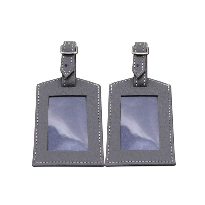 INDHA Handmade Vegan leather Blue Colour Luggage Tag/Baggage Tag