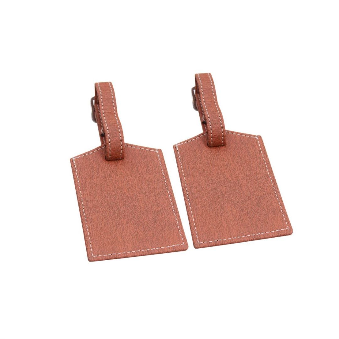 INDHA Handmade Vegan leather Blue Colour Luggage Tag/Baggage Tag