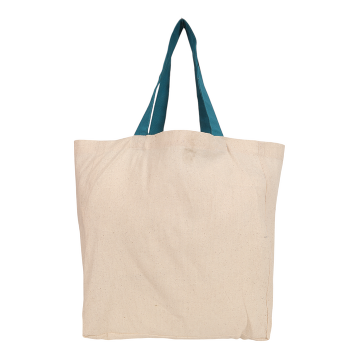 Indha Block-Printed Plant Motif Cotton Tote Bag: Nature-Inspired Art for Everyday Use