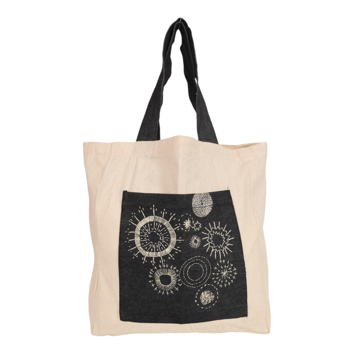 Indha Floral Embroidered Cotton Bag – A Chic and Eco-Friendly Tote for Everyday Style, Shopping, and Casual Outings