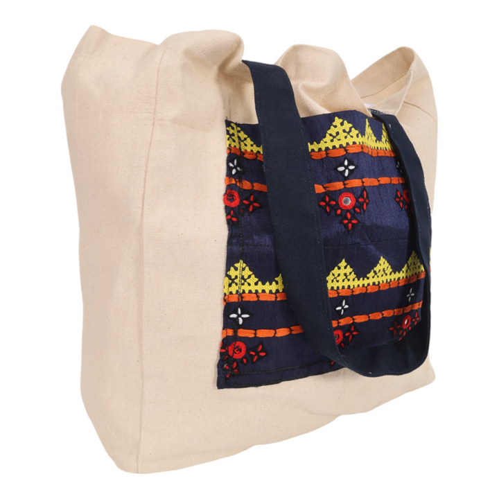 Indha Hand-Embroidered Sindhi Tote Bag: A Timeless Fusion of Craft and Style