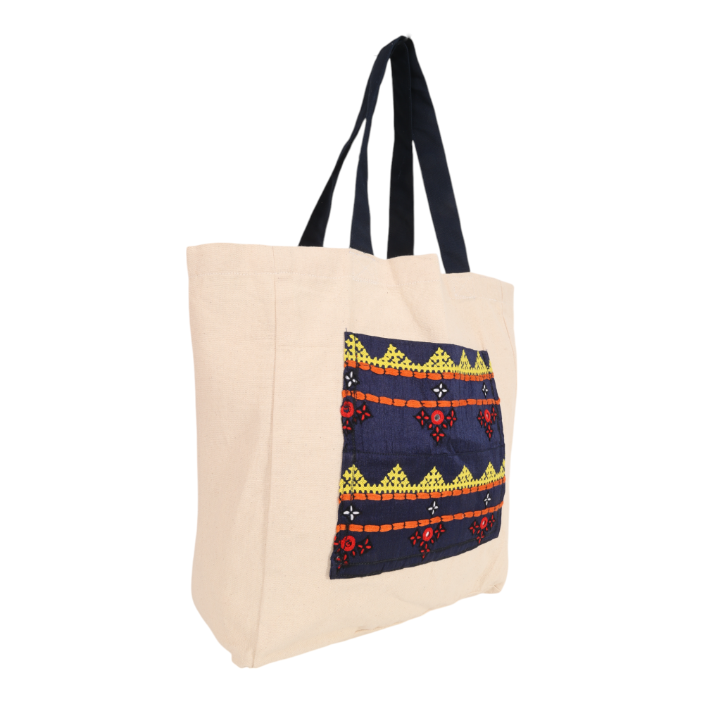 Indha Hand-Embroidered Sindhi Tote Bag: A Timeless Fusion of Craft and Style