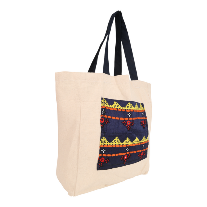Indha Hand-Embroidered Sindhi Tote Bag: A Timeless Fusion of Craft and Style