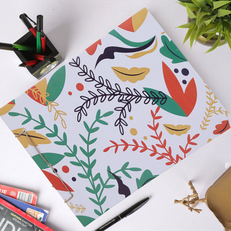 Indha Handcrafted Drawing Book Standard Size | Plain Sketch Pad For Kids Students And Artists | 25 White Blank Unruled Sheets | 22.0 X 27.0 Cm | Soft Cover Drawing Copy | Sketching Coloring Painting |