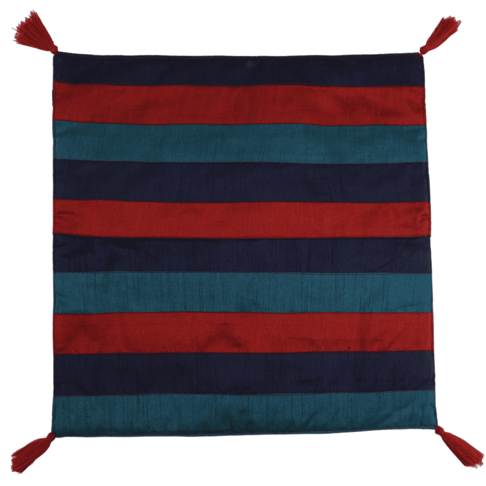 Indha Hand Embroidered Cushion Cover Cow Embroidery | Dupion Silk Cushion Cover |  Corporate Gifting | Home Furnishing | Home Improvement | Home Decor | Set of 2,16x16 Inches Cushion Cover