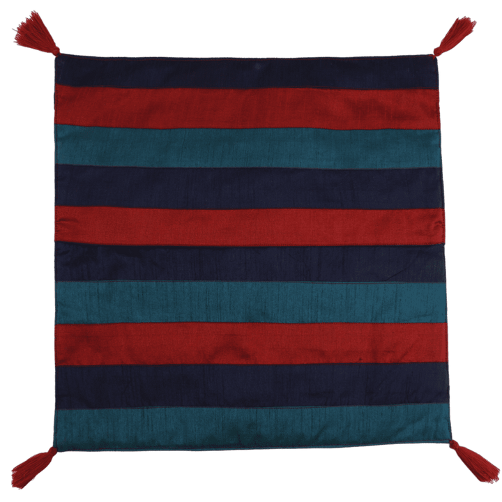 Indha Hand Embroidered Cushion Cover Cow Embroidery | Dupion Silk Cushion Cover |  Corporate Gifting | Home Furnishing | Home Improvement | Home Decor | Set of 2,16x16 Inches Cushion Cover