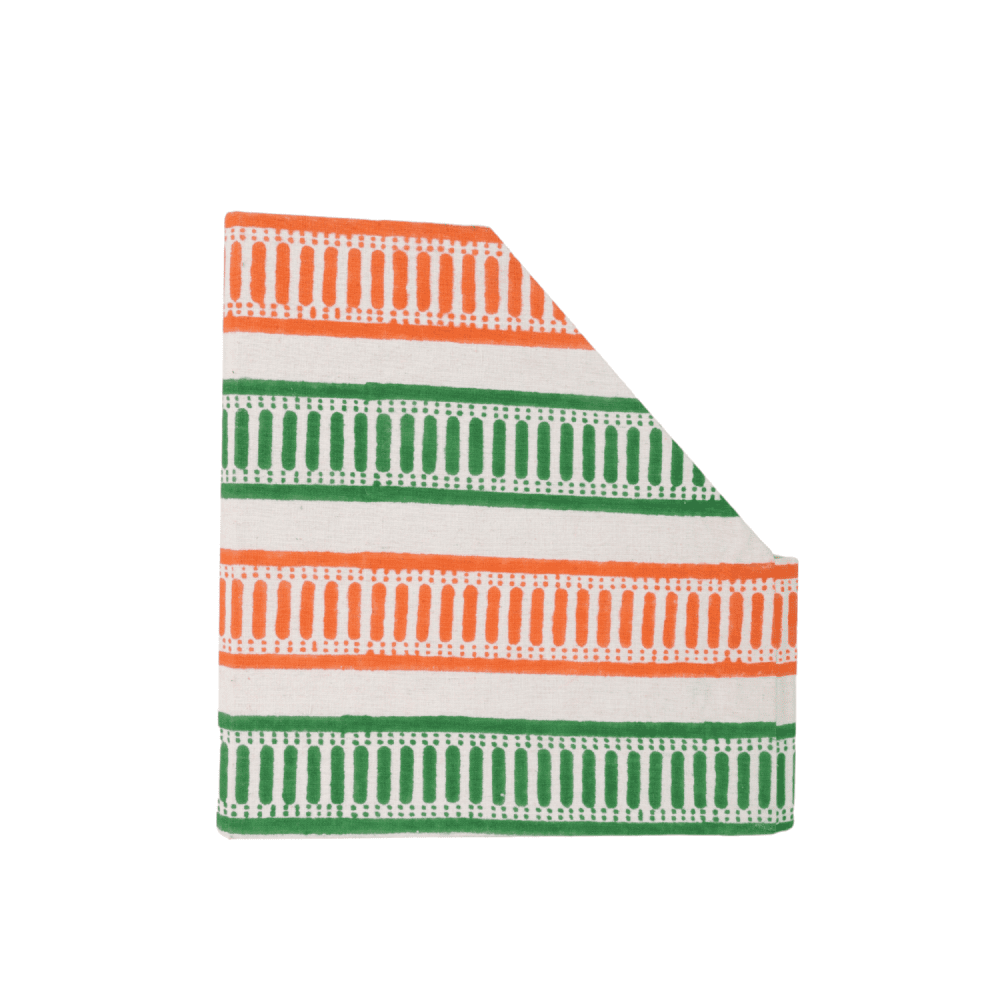 Indha Handcrafted Magazine Holder Tri-Colour | Eco Friendly Magazine Holder | Reprocessed Wood Magazine Holder | Corporate Gifting | Independence Day Gifting | Republic Day Gifting | National Days Gifting