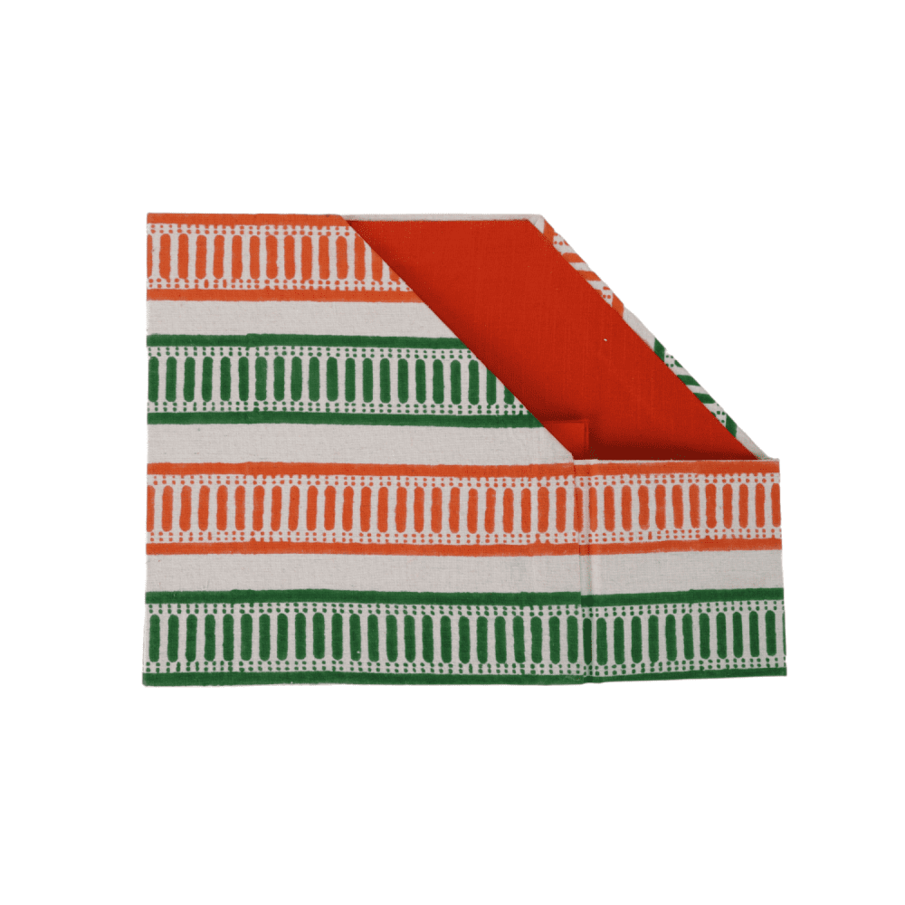 Indha Handcrafted Magazine Holder Tri-Colour | Eco Friendly Magazine Holder | Reprocessed Wood Magazine Holder | Corporate Gifting | Independence Day Gifting | Republic Day Gifting | National Days Gifting