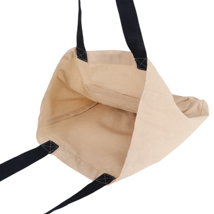 Indha Auto Rickshaw Embroidered Cotton Canvas Tote Bag – A Stylish and Versatile Bag for Shopping, Everyday Use, and Cultural Flair