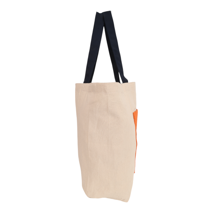 Indha Auto Rickshaw Embroidered Cotton Canvas Tote Bag – A Stylish and Versatile Bag for Shopping, Everyday Use, and Cultural Flair