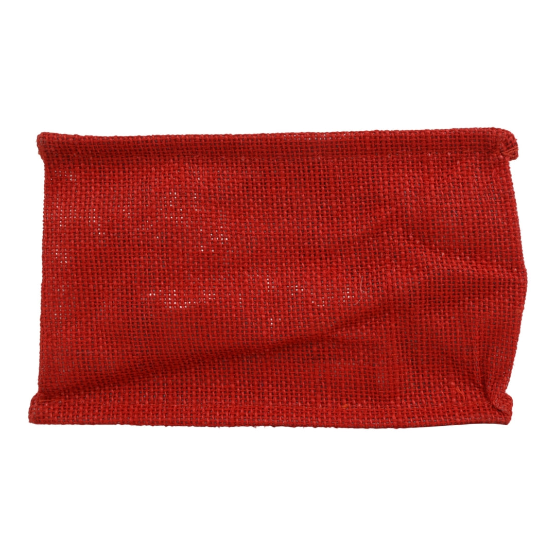 Indha Hand-Embroidered Jute Two-Bottle Carrier (Fits 750 ml) | Thermos + Water Bottle | Wine Gift Bag