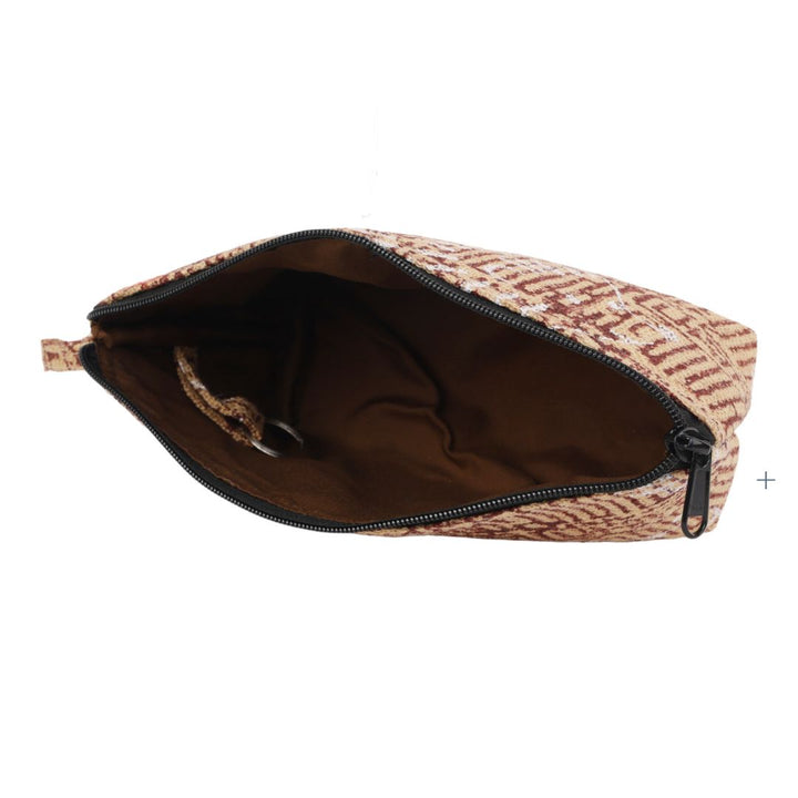 Indha Sustainable Jute Pouch | Handmade Block Printed Multipurpose Pouch| Travel & Daily Organizer
