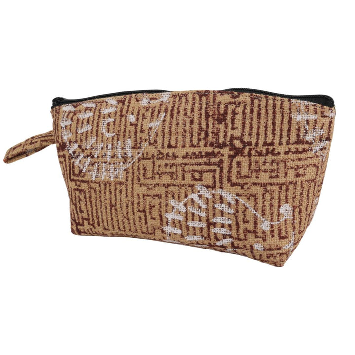 Indha Sustainable Jute Pouch | Handmade Block Printed Multipurpose Pouch| Travel & Daily Organizer