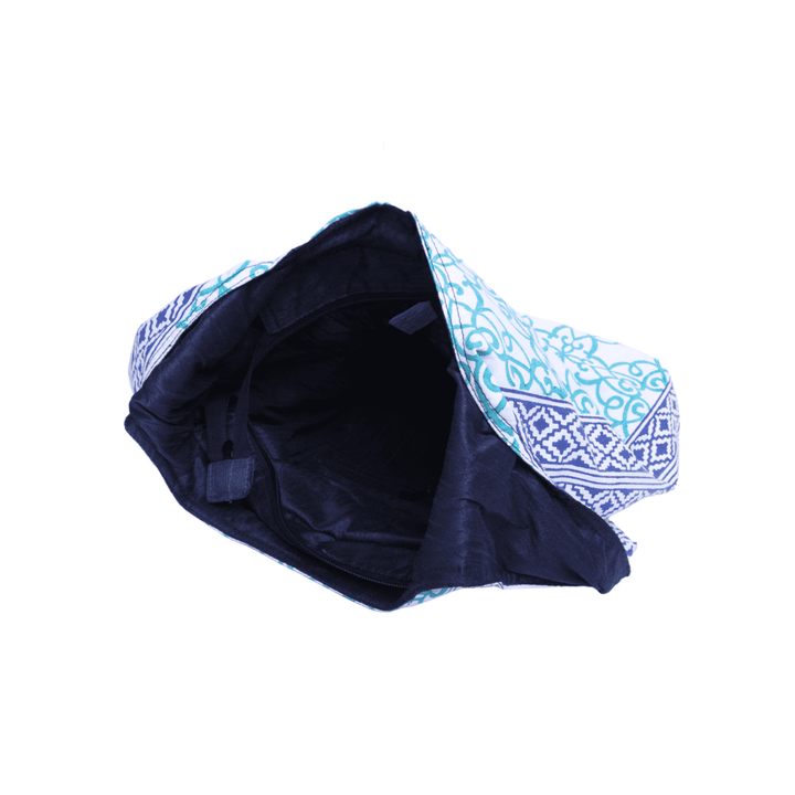 Indha Hand Block Printed Cotton Jhola Bag for Girls | Stylish Eco-Friendly Tote | Unique Patterns Ideal for Daily Use and Casual Outings