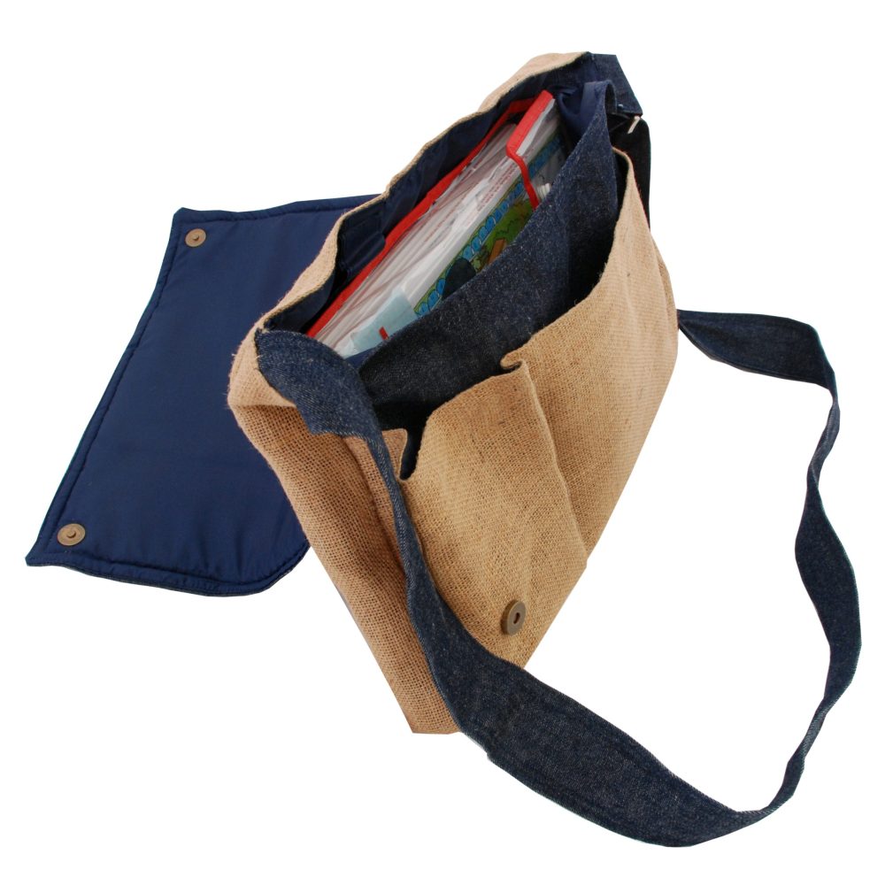 INDHA Laptop Bag | Natural Jute Laptop Bag | Black Poly Canvas Laptop Bag | Digital Printed White Zebra Design | 15 Inch Laptop Bag | Water Resistant Laptop Bag | Corporate Gifting | Gifting |