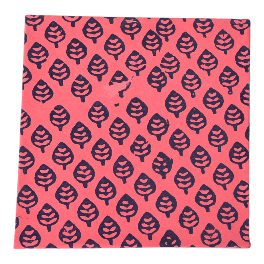 Indha Ethereal Elegance: Special Designs of Lady and Gent on Dupion Silk Coasters Set| Gift Set| Corporate Giveaways Coaster Set