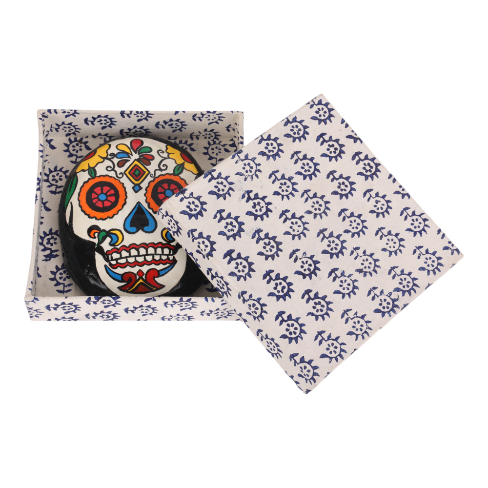 Indha Hand-Painted Paper Mâché Wall Mask – A Unique and Artistic Decorative Piece for Home, Living Room, and Cultural Wall Accents